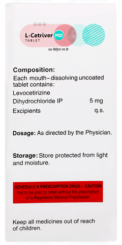 L Cetriver 5 Md Tablet 10