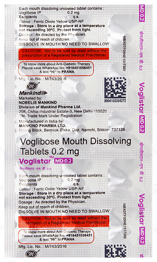 Voglistar Md 0.2 Tablet 15