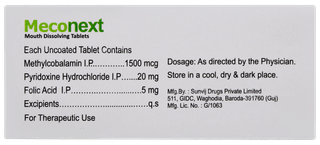 Meconext Pineapple Flavour Sugar Free Tablet 10