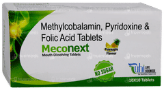 Meconext Pineapple Flavour Sugar Free Tablet 10