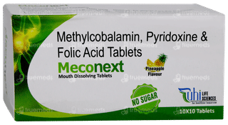 Meconext Pineapple Flavour Sugar Free Tablet 10