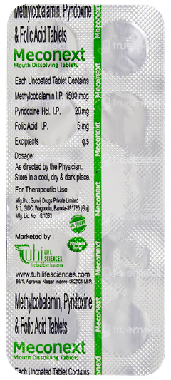 Meconext Pineapple Flavour Sugar Free Tablet 10