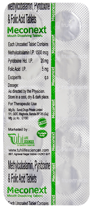 Meconext Pineapple Flavour Sugar Free Tablet 10