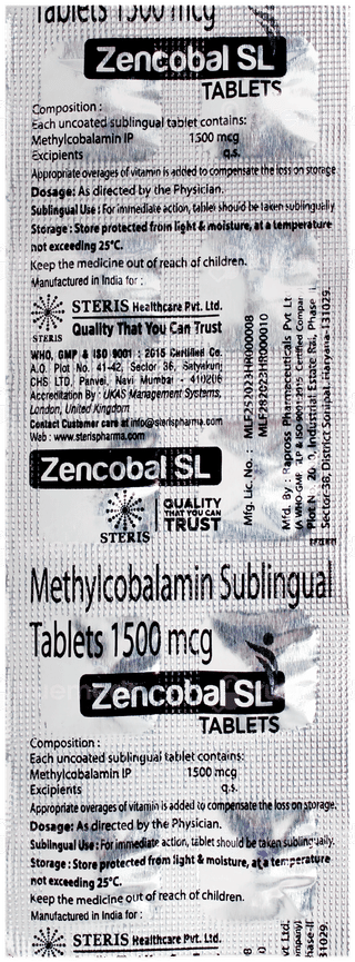 Zencobal Sl Tablet 10