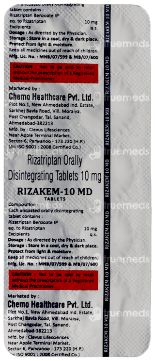 Rizakem 10 Md Tablet 10