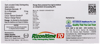 Rizonitime 10 Disintegrating Tablet 10