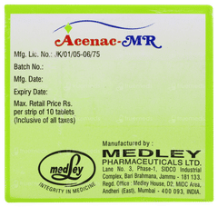 Acenac Mr Tablet 10 Acenac Mr Tablet 10
