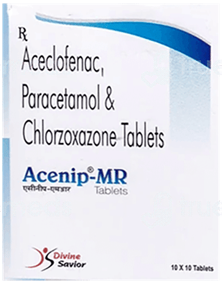 Acenip 100/325/250 Mg Tablet Mr 10