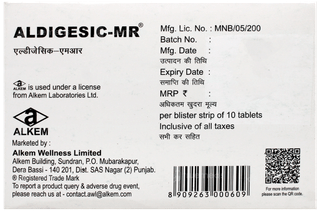 Aldigesic Mr Tablet 10