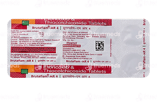 Brutaflam 60/4 MG Tablet Mr 10