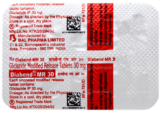 Diabend Mr 30 Tablet 10