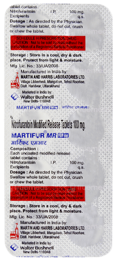 Martifur Mr 100mg Tablet 10 Martifur Mr 100mg Tablet 10