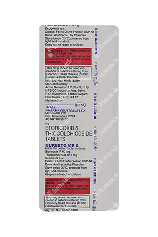 Nureeto 60/8 MG Tablet Mr 10