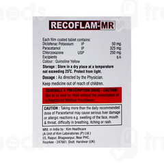Recoflam Mr 50/325/250 MG Tablet Mr 10 Recoflam Mr 50/325/250 MG Tablet Mr 10