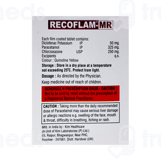 Recoflam Mr 50/325/250 MG Tablet Mr 10