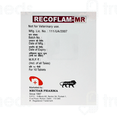 Recoflam Mr 50/325/250 MG Tablet Mr 10 Recoflam Mr 50/325/250 MG Tablet Mr 10