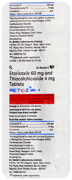 Retoz Mr 4 Tablet 10