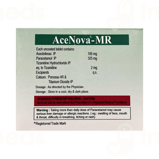 Acenova 100/325/2 MG Tablet Mr 10
