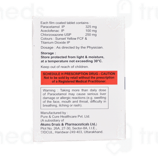 Aclotec 100/325/250 MG Tablet Mr 10