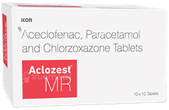 Aclozest 100/325/250 Mg Tablet Mr 10