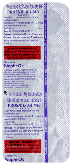 Prosnil 0.4 Mr Tablet 10 Prosnil 0.4 Mr Tablet 10