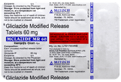 Mclazide Mr 60 Tablet 15 Mclazide Mr 60 Tablet 15