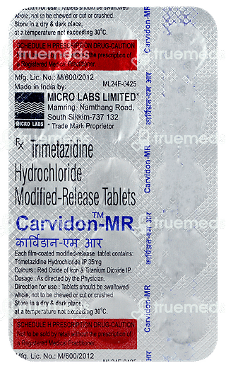 Carvidon 35 MG Tablet Mr 15