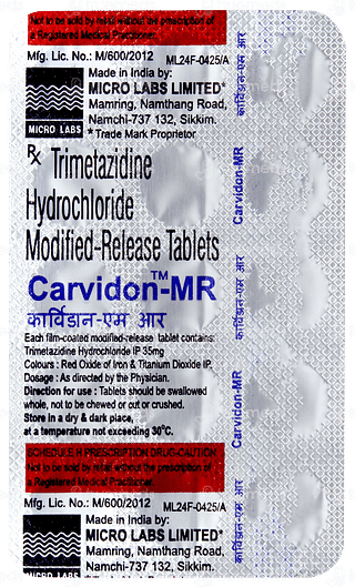 Carvidon Mr Tablet 15