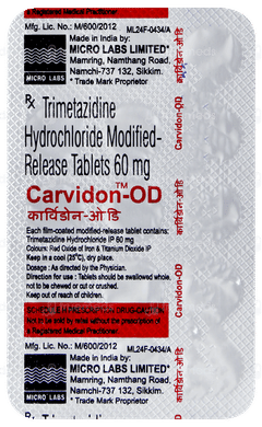 Carvidon Od Tablet 15 Carvidon Od Tablet 15