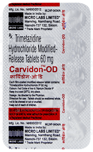 Carvidon Od Tablet 15