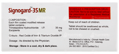 Signogard 35 Mr Tablet 10 Signogard 35 Mr Tablet 10