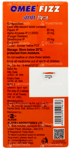 Omee Fizz Orange Flavour Sugar Free Effervescent Tablet 2