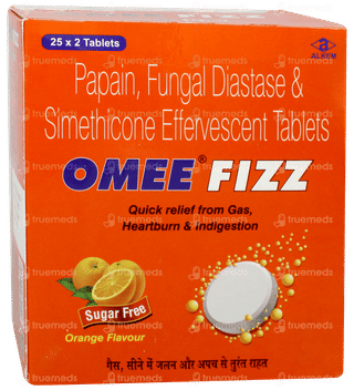 Omee Fizz Orange Flavour Sugar Free Effervescent Tablet 2