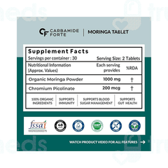 Carbamide Forte Organic Moringa 1000mg Tablet 60