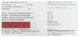 Aceclan 200 Mg Tablet Sr 10