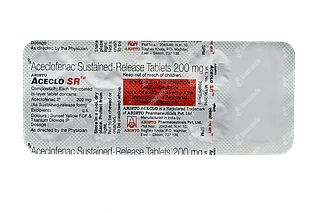 Aceclo 200 MG Tablet Sr 10