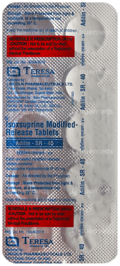 Adilin Sr 40 Tablet 10