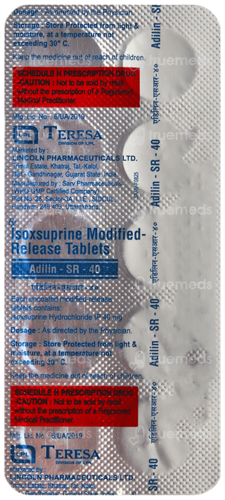 Adilin Sr 40 Tablet 10