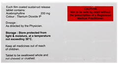 Aphyren 200 Sr Tablet 10 Aphyren 200 Sr Tablet 10