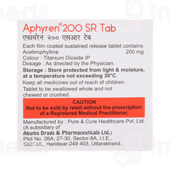 Aphyren 200 Sr Tablet 10