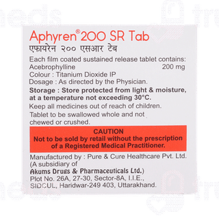 Aphyren 200 Sr Tablet 10