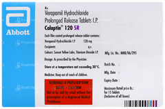 Calaptin 120 Sr Tablet 15 Calaptin 120 Sr Tablet 15