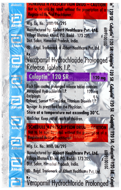 Calaptin 120 Sr Tablet 15 Calaptin 120 Sr Tablet 15