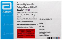 Calaptin 120 Sr Tablet 15 Calaptin 120 Sr Tablet 15