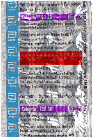 Calaptin 120 Sr Tablet 15