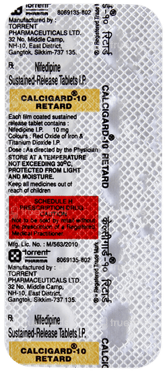 Calcigard 10 Retard Tablet 10