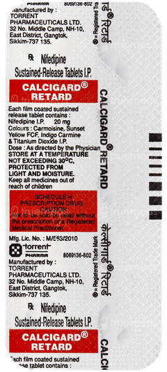 Calcigard Retard Tablet 10 Calcigard Retard Tablet 10