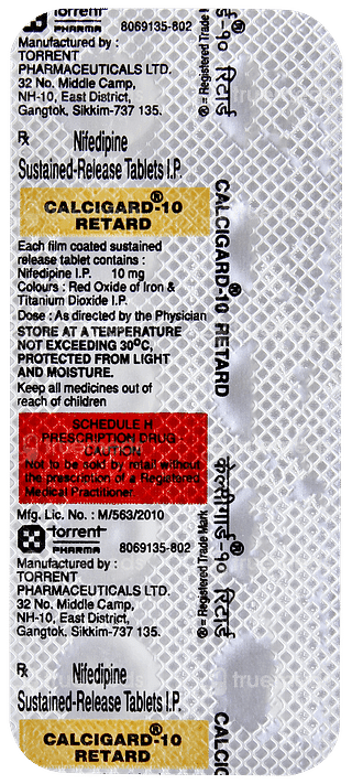 Calcigard Retard Tablet 10