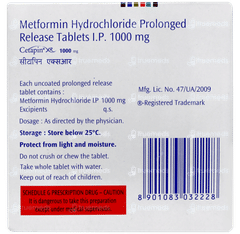 Cetapin Xr 1000mg Tablet 15