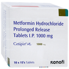 Cetapin Xr 1000mg Tablet 15